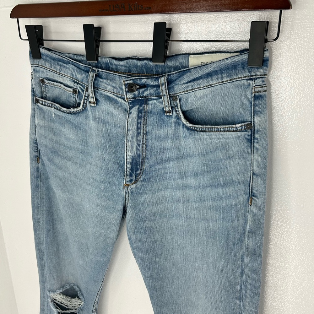 Rag & Bone Fit 2 Slim Fit Jeans 33x29 (Tag 33x32) Stretch Denim Straight Leg - Picture 4 of 14